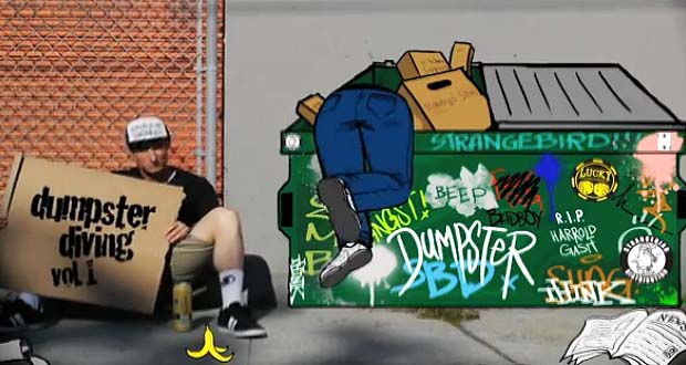 think dumpster diving