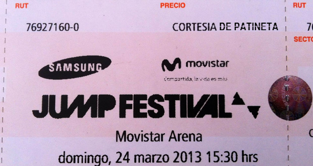 Sorteo para entradas al Jump Festival (Tony Hawk)